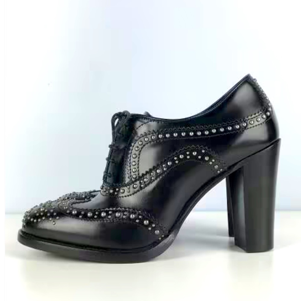 New - Church’s High Heel Studded Brogues